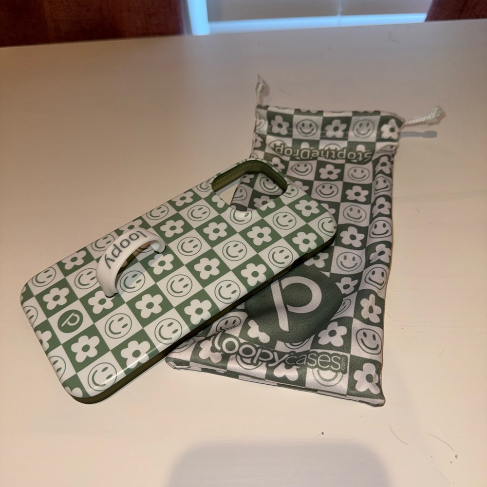 Groovy Sage Checkered! iPhone 13 Pro Max Case - Picture 3 of 3